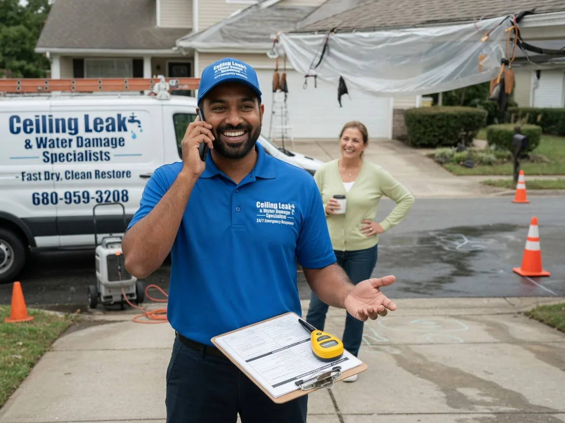 Ceiling Leak Cleanup Hamlin, IA FAQs